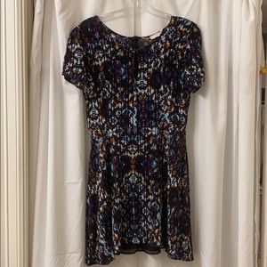 Multi color Short Sleeve Dress